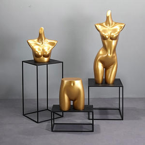 Busto y <span class=keywords><strong>ropa</strong></span> <span class=keywords><strong>interior</strong></span> maniquí dorado - Product Image 2