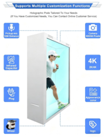 Pantalla LCD Transparente Interactiva con Holograma 3D de 11.6-86 Pulgadas, 4K, Táctil, Holobox, Póster Digital con SDK para Centros Comerciales