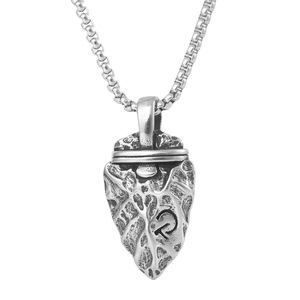 Yunnique – collier avec pendentif en forme de cœur en acier inoxydable, avec chaîne de 60cm, Style Punk rétro pour hommes et femmes - Product Image 5