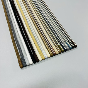 Customized 100% Cotton <strong>Flat</strong> Polyester Hoodie with Silicone Dipped Drawstring Printed Logo <strong>Drawcord</strong> Rope for Shoes - Product Image 5