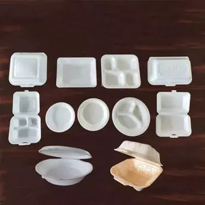 plastic polystyrene take away foam fast food lunch box plate container making machine / disposable food container making machine