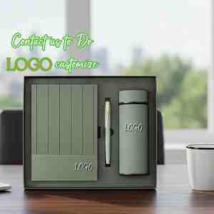 2026年受賞者向け新ユニーク企業ギフトセット ステンレス製高級<span class=keywords><strong>3</strong></span>-in-1ノートペンサーモカップ 父の日販促ギフト - Product Image 1