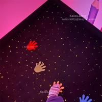 Jouets sensoriels pour enfants, tapis étoilé à fibres optiques LED changeant de couleur, tapis de jeu interactif, tapis sensoriel activé par le toucher
