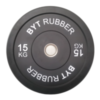 Vente en gros de plaques de poids en acier noir avec revêtement en caoutchouc, logo personnalisé, équipement de musculation durable pour la salle de sport, 5 kg, 10 kg, 15 kg, 20 kg, 25 kg
