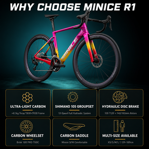 Vélo de course aérodynamique en fibre de carbone légère en gros avec système de changement de vitesse mécanique à 24 vitesses, livraison rapide mondiale - Product Image 4