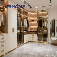 Système de penderie sur mesure avec portes en verre | Vitrine modulaire en verre pour chambre à coucher et dressing