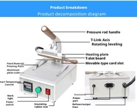 Machine de marquage à chaud OEM pour le cuir, machine de gaufrage à chaud pour le bois, le PVC, le papier, logo personnalisé ou numéro lettre