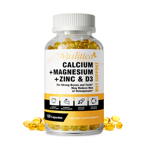 OEM 60 Capsule di Calcio, Magnesio, Zinco e Vitamina <span class=keywords><strong>D3</strong></span>, Nutrienti Essenziali per Ossa e Denti Forti - Product Image 1