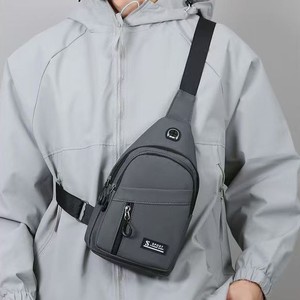 S Sport Men's Chest Bag Multi Functional Lightweight Casual Outdoor Everyday Use Gray Black Military Green Dark Blue - Product Image 2