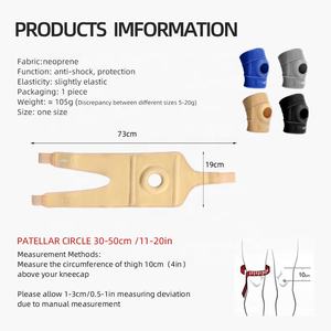 JINGBA pendukung lutut Neoprene uniseks profesional dengan penstabil samping & bantalan Gel tempurung lutut untuk olahraga Gym nyeri lutut maksimum - Product Image 5