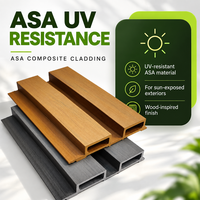 Panneaux muraux en plastique et bois, panneaux préfabriqués en WPC avec surface décorative en bois, épaisseur 24 mm, design moderne pour utilisation hôtelière
