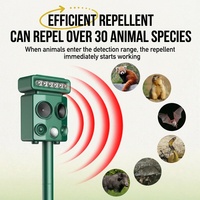 Dispositif Répulsif pour Animaux Sauvages, Alimenté par Énergie Solaire, Rechargeable, en ABS Écologique, pour le Contrôle des Porcs et des Singes dans les Fermes