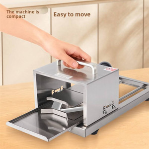 Trancheuse manuelle commerciale de pains à hamburger en acier inoxydable pour table – Outil de traitement du pain - Product Image 4