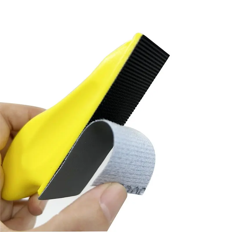 Manual Polishing Disk Hand Grinding Sticky Buckle Flexible PU Sanding Block