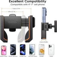 Support magnétique pour téléphone de golf, base aimantée puissante 8 N52, réglage à 360°, fixation rapide, pour chariot de golf et surfaces métalliques