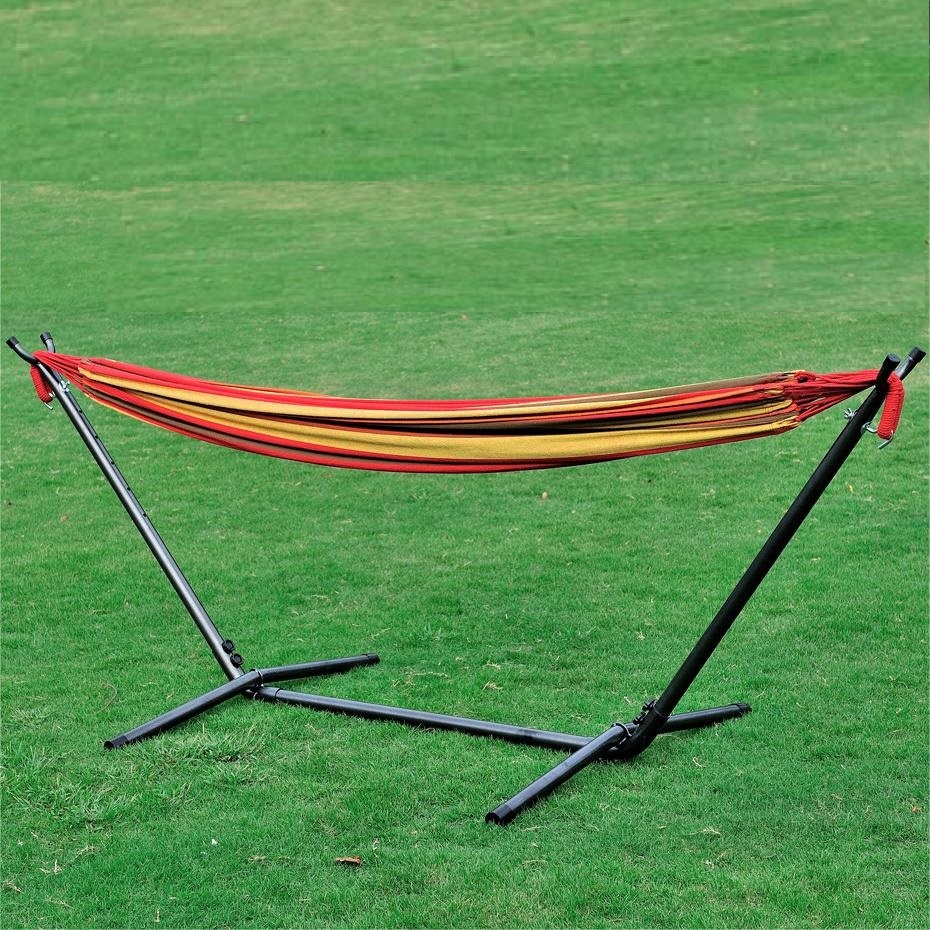 Hamaca al aire libre Luyuan Precio bajo Hamaca para acampar al aire libre Hamaca para acampar multicolor con malla para relajarse