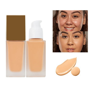 Base de Maquillaje Líquida Mineral Sin Logotipo, Cobertura Total, Control de Grasa, Iluminadora, Larga Duración, Corrector en Cojín, Maquillaje <span class=keywords><strong>para</strong></span> Piel Oscura - Product Image 3