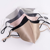 Masque facial de luxe 100% Soie de Mûrier Grade 6A, réutilisable, lavable, respirant, antibactérien, anti-âge, pour Femmes et Hommes, Halloween, Protection Solaire