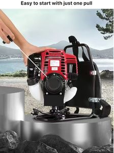 Débroussailleuse à dos thermique avec moteur 58 cm³, moteur 6000 W et boîte de vitesses, haute productivité - Product Image 5