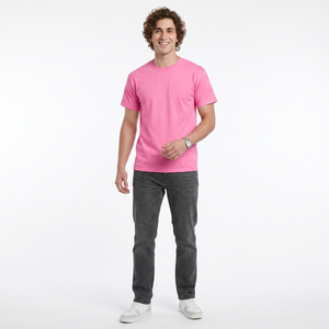 Nouveau T-shirt en coton lourd à la mode pour hommes, surdimensionné, blanc, vêtements de grande taille, vêtements pour hommes, chemises de grande taille - Product Image 1