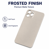 Coque arrière en verre à grande ouverture avec design à clapet pour 8 Plus 11 Pro Max 12 12 Mini 12 Pro Max X XR XS Max