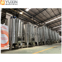 Réservoir de mélange de liquides en acier inoxydable à double enveloppe Cuve de fermentation à vendre
