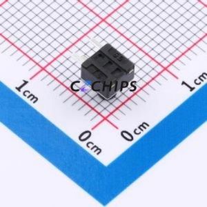 TSC08-CBW1FH5.5 Tactile Switch Through hole-3P,4.5x4.5mm Switch Single Pole Single Throw Round Button 2.5N Right Angle Insert - Product Image 2