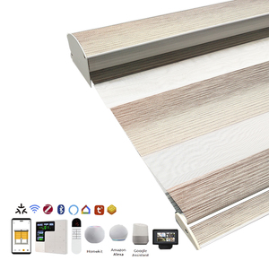 Tùy chỉnh ngày và đêm cơ giới <span class=keywords><strong>Zebra</strong></span> rèm trong nhà thông minh cơ giới hai lớp pin Powered <span class=keywords><strong>Zebra</strong></span> rèm cửa sổ - Product Image 1