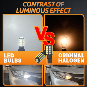 Jiachi T10 192 194 168 W5W dẫn bóng đèn 54 SMD 3014 Chip xe đuôi đèn Dome đèn trắng sáng DC 12V lỗi tự động miễn phí phụ kiện - Product Image 3