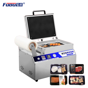 Hướng dẫn sử dụng bao bì niêm phong giấy lá bao bì điện Bảng thực phẩm hàng đầu khay niêm phong máy sử dụng chân không da đóng gói cho thịt cá - Product Image 1