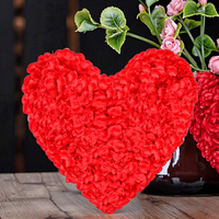 DaringFish Vente en gros de tissu satiné rouge en plastique de haute qualité pour mariage, durable, léger, pour usage intérieur, 100 pièces
