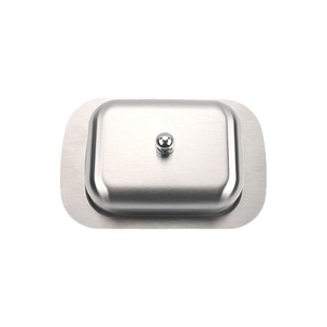 Boîte <span class=keywords><strong>à</strong></span> beurre rectangulaire en acier inoxydable avec couvercle, <span class=keywords><strong>plat</strong></span> <span class=keywords><strong>à</strong></span> <span class=keywords><strong>fromage</strong></span> et <span class=keywords><strong>à</strong></span> beurre multifonctionnel pour la cuisine <span class=keywords><strong>à</strong></span> domicile - Product Image 1