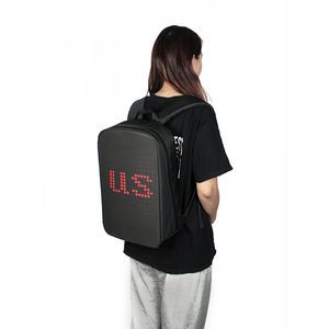 Sac à dos de moto à LED, écran LED, publicité dynamique en conduite, casque humain, marche, panneau d'affichage imperméable, sac de moto - Product Image 3