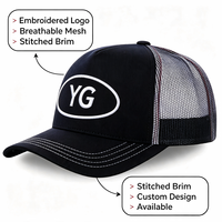 Gorra Trucker Vintage de Moda Urbana con Parches Bordados, Malla Transpirable, Protección Solar, Ajustable, Gorra de Camionero