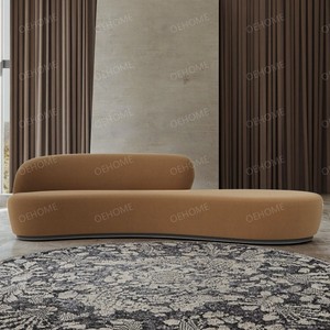 Luxury Fabric <b>Sofa</b> <b>Bed</b> Set Living Room Bedroom Coffee Table Bedside Table <b>Storage</b> Cabinet Modern Furniture for Hotel Apartment - Product Image 6