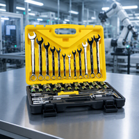VOKEX – Ensemble d'outils de réparation automobile en gros, 38 pièces, en acier au chrome-vanadium, clés à tête fixe et douilles, garantie 1 an, robuste
