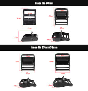 Alta calidad 1 "25 1,5 pulgadas Hardware de fijación de alta resistencia Aleación de zinc Encuadernación de carga Transporte Hebilla de leva fija - Product Image 4
