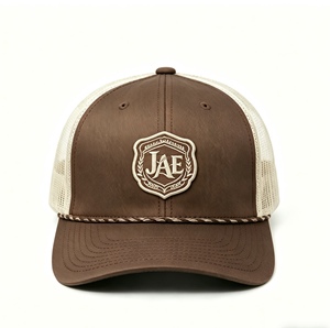 Casquette de baseball en gros OEM ODM, casquette de baseball tendance avec corde tressée, casquette en maille, casquette réglable, casquette de protection, casquette de sport d'extérieur - Product Image 1