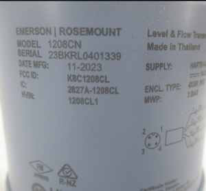 En Stock, Transmisor de Flujo y Nivel Emerson Rose-mount 1208/1208CN Original y Nuevo, Radar Sin Contacto, Plástico, Garantía de 18 Meses - Product Image 6