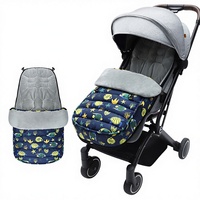 Sac de couchage pour poussette bébé, coussin de siège épais et chaud, couvre-pieds coupe-vent pour utilisation en extérieur en hiver