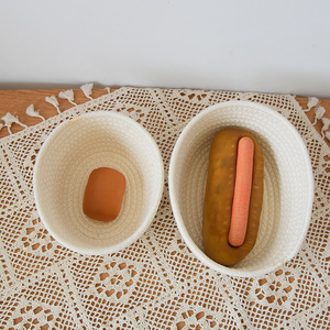 Factory Hot Sale <b>Storage</b> <b>Baskets</b> Woven Cotton Rope <b>Basket</b> Organizing Home Decoration - Product Image 6