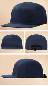 5 Panels <b>Large</b> Curve Running Basic Daily <b>Baseball</b> <b>Cap</b> Classic Bill Hat Cotton Short Flat Brim <b>Caps</b> - Product Image 2