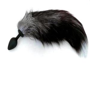 Jouets sexuels en vraie fourrure de renard pour femmes, queue de chat, <span class=keywords><strong>Plug</strong></span> Anal, jouets sexuels, Silicone, pour adultes - Product Image 2