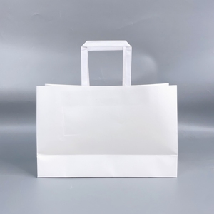Bolsas de compras de lujo con logo personalizado impreso, bolsas de papel kraft de 180g para empacar ropa, bolsas de regalo para minoristas, bolsas de mano para zapatos/ropa - Product Image 3