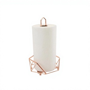 Porte-serviettes en papier couleur or rose métallique de qualité supérieure, porte-rouleau de papier pour cuisine, porte-serviettes en Inde - Product Image 1