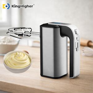 Batteur électrique à main 5 vitesses en acier inoxydable pour gâteau et pâte, mélangeurs alimentaires 300W avec fouets et crochets Turbo Eject - Product Image 1