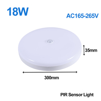220V 110V 12W 18W Lampara Led De Luna Capteur De Mouvement À Induction Automatique Moderne PIR Led Veilleuse, Capteur De Mouvement Led Lumières