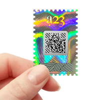 Autocollant holographique personnalisé avec logo privé, numéro de série 3D, code QR, étiquette de sécurité holographique