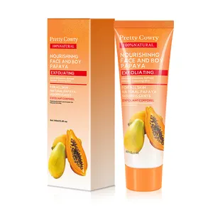 Pretty Cowry Moist urizing Peeling Glätten Frische 100% natürliches Papaya Gesicht Körper peeling