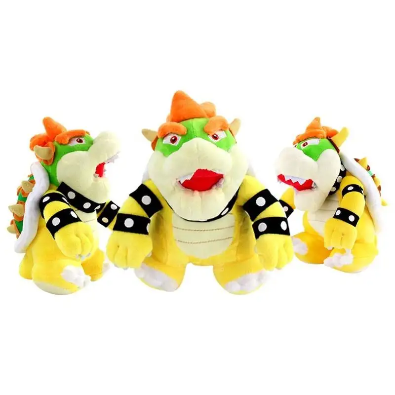 MB 61019 Wholesale Custom Super Mario 3D Land Bone Koopa Dragon Dark Bowser Friens Doll Stuffed Animals Toys